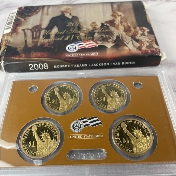 2008 U.S. Mint Presidential $1 Coin Proof Set - Picture 4 of 5